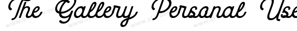 The Gallery Personal Use字体转换